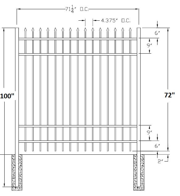 Echelon Majestic Residential Aluminum Fence | Fence-Depot