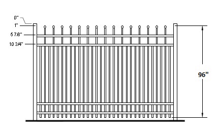 Ravenna Industrial Aluminum Fence | Fence-Depot